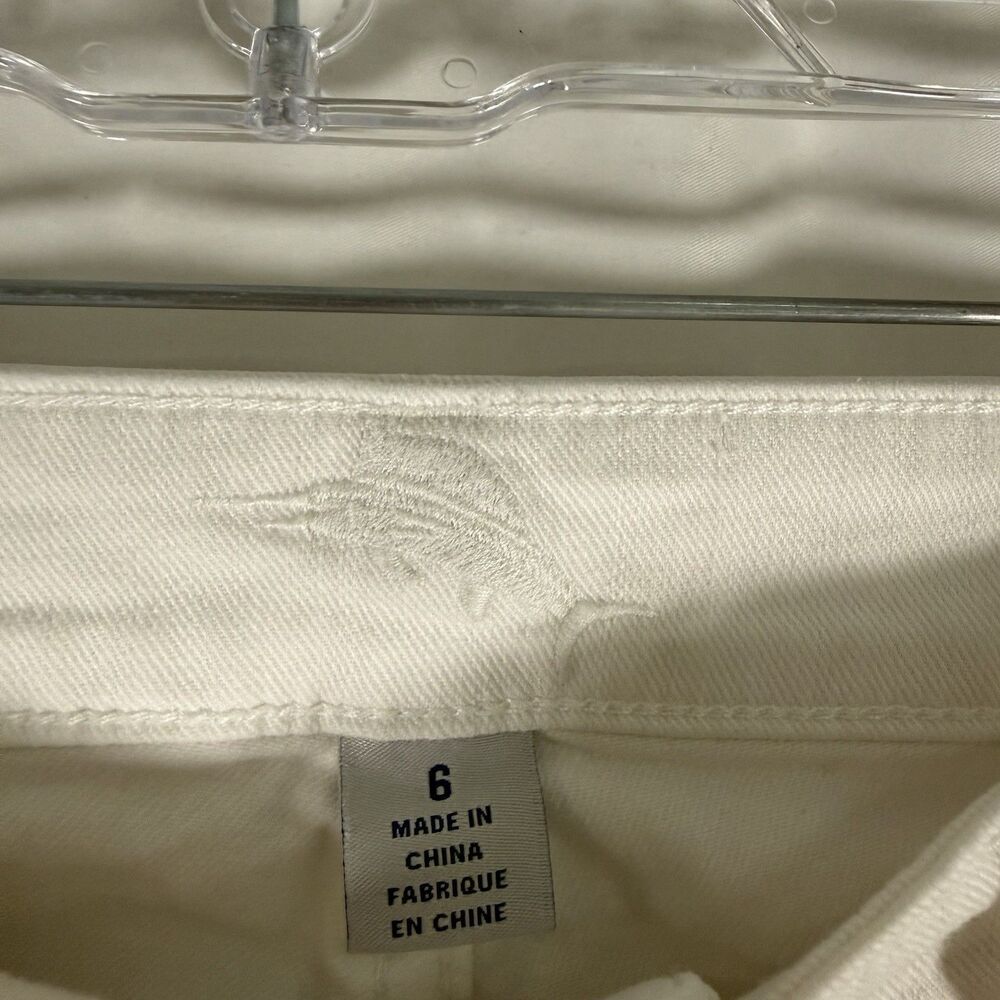 Tommy Bahama Jeans Women's 6 White Denim Cropped Cotton Blend Mid Rise - Picture 6 of 9